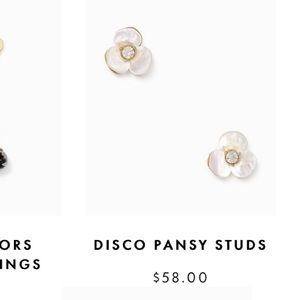 Kate Spade Mother of Pearl Flower Earrings